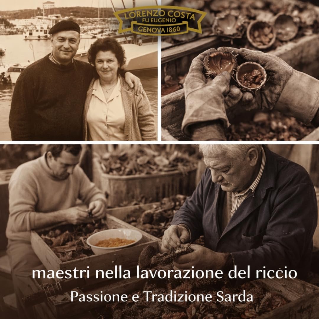 Lorenzo Costa fu Eugenio – Polpa di Riccio in Vasetto – 100% Naturale e Artigianale – Oro del Mediterraneo per Primi Piatti di Mare – 55g