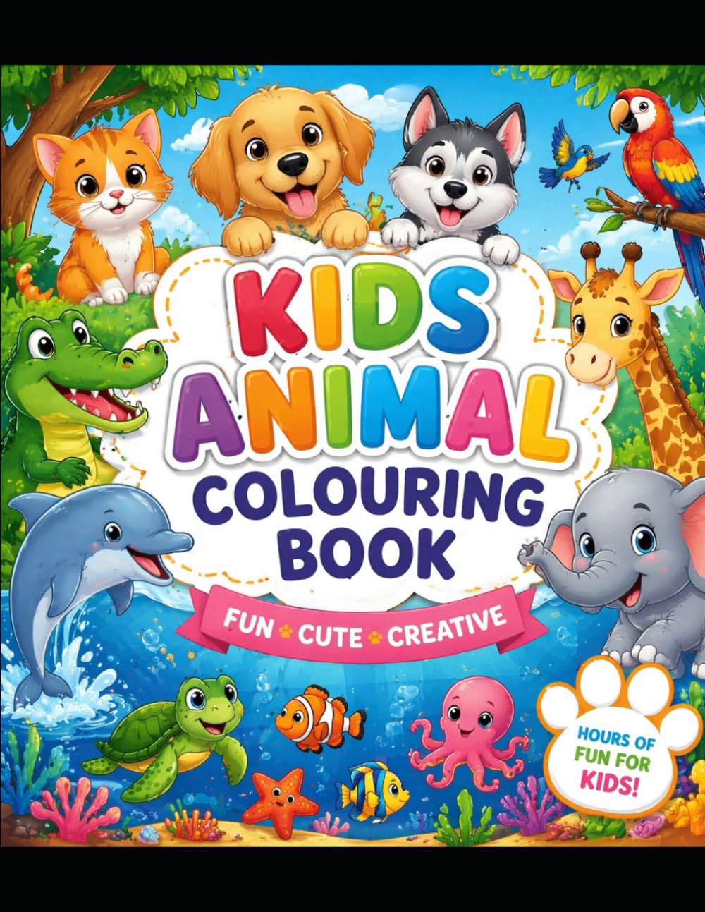 Animal Colouring Book for Kids