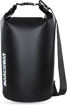 MARCHWAY Floating Waterproof Dry Bag Backpack 5L/10L/20L/30L/40L, Roll Top Sack Keeps Gear Dry for Kayaking, Rafting, Boating, Swimming, Camping, Hiking, Beach, Fishing