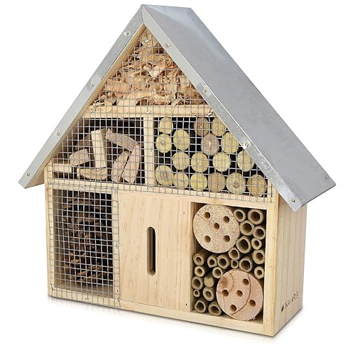 Navaris Hôtel Insecte en Bois - Cabane abri Taille M