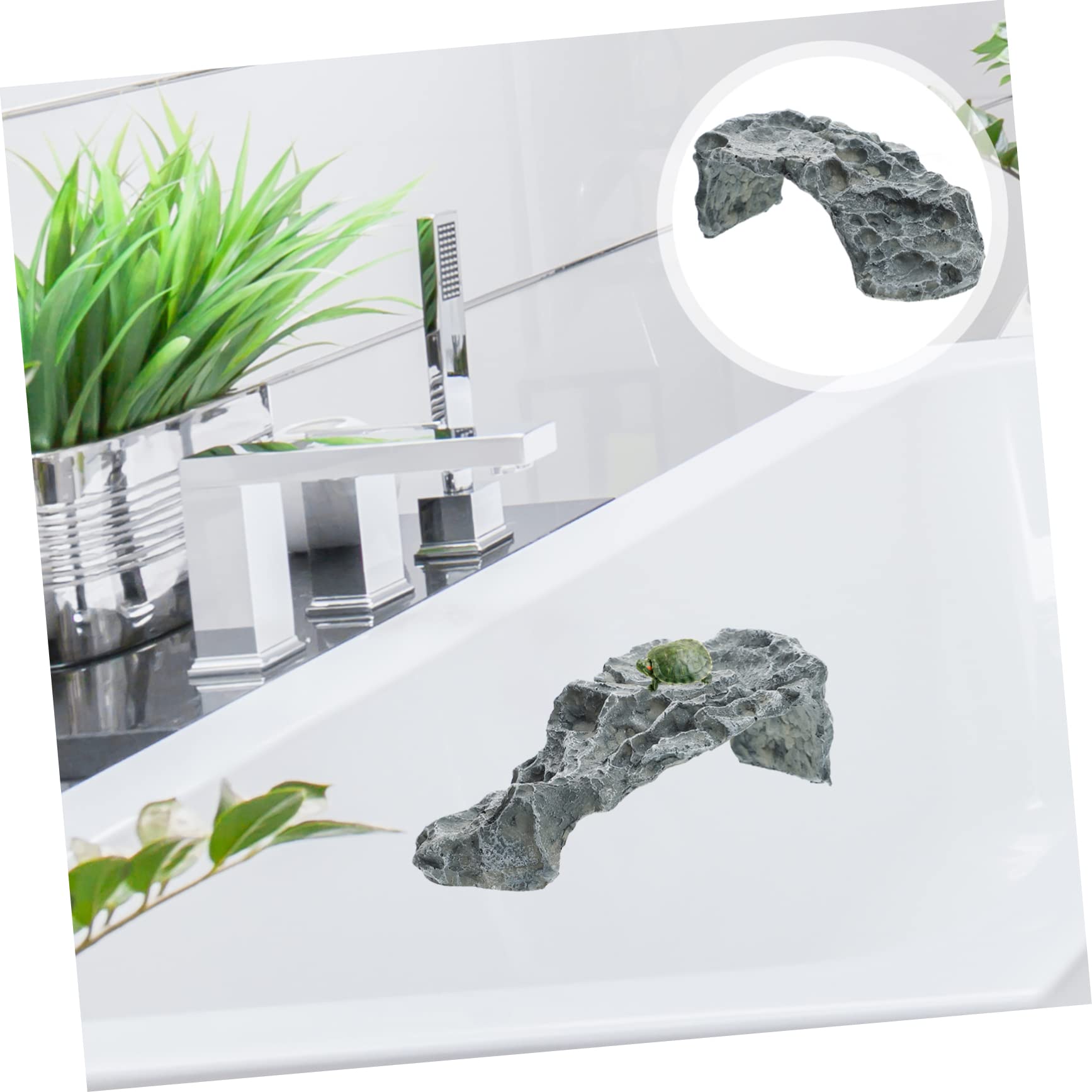 Flotante De Guitai para Acuarios y Terrarios Escondite De Dragón Barbudo Plataforma De Descanso para Tortugas Acuáticas para Decoración De Pecera y Cuidado De Reptiles