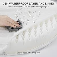 Vista 7 de 3.7 inch Thickened Orthopedic Dog Beds for Extra Large Dogs, Supportive Dog Sofa Bed with 28D Egg-Crate Foam, Removable Washable Cover, Waterproof