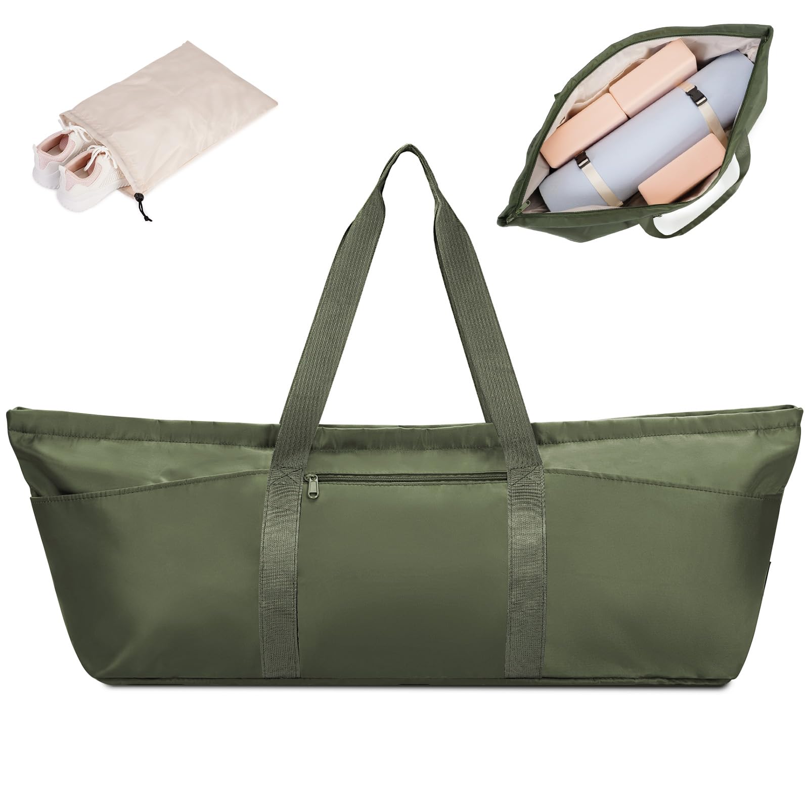 sportsnew Large Yoga Mat Bag with Trolley Sleeve