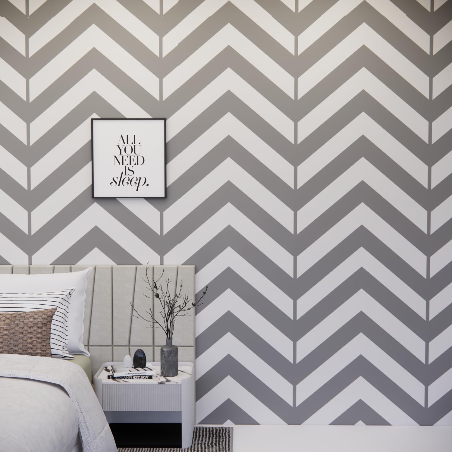 Nippon Paint NEO Instawalls from One wall painting service in 24 hours to 48 hours| Theme- pastel zig-zags|100 sq ft|Grey (B0D6YGMJSH) Amazon Price History, Amazon Price Tracker