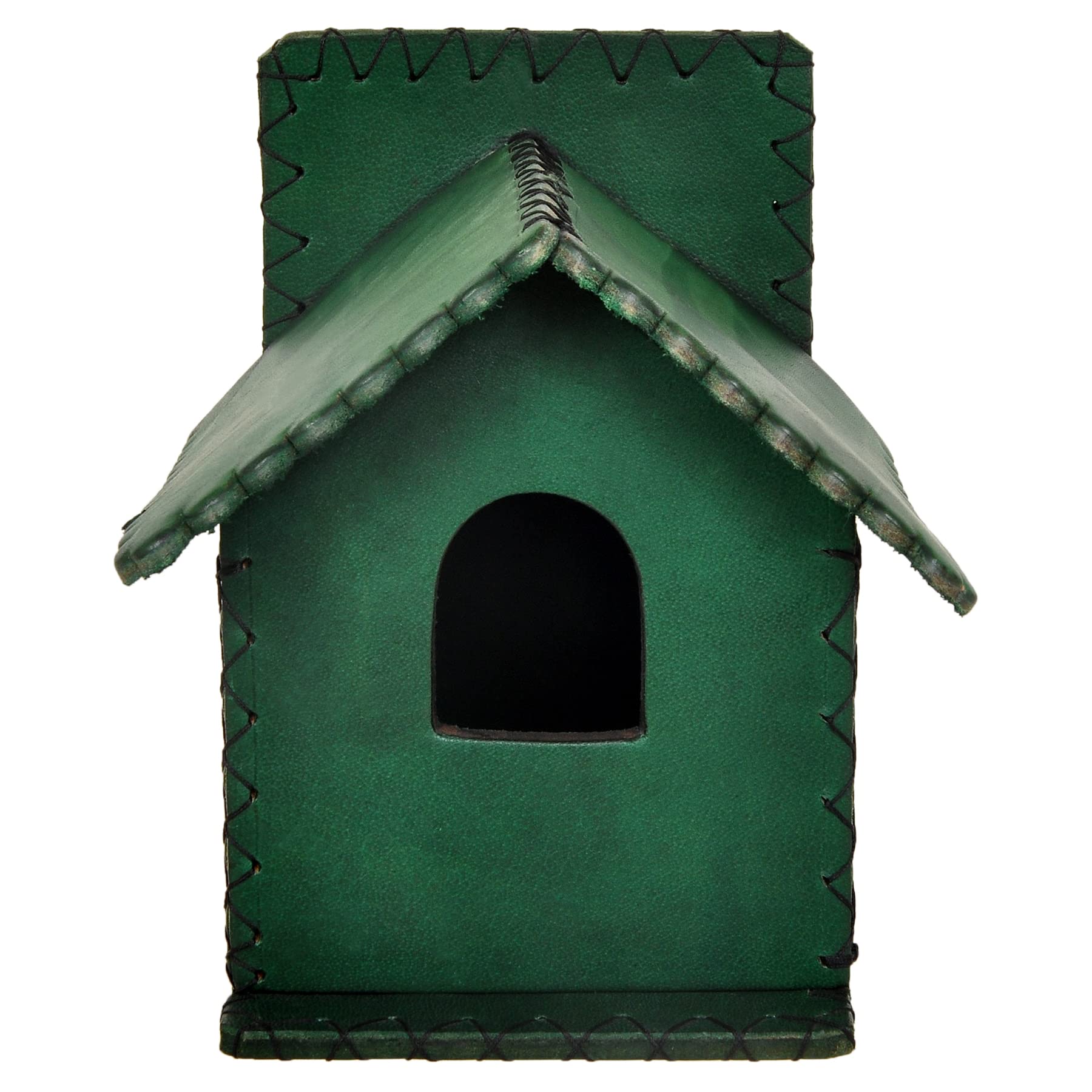 Sparrow Daughter Leather Handcrafted Hut Shape Bird House | Bird Nest House | Bird Cage for Sparrow and Other Little Bird (B0BM9KFVP6) Amazon Price History, Amazon Price Tracker