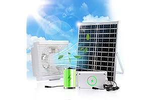 Solar Power Car Exhaust Fan - 24/7 Work, 25W Solar Fan Kits for Chicken Coop,Greenhouse