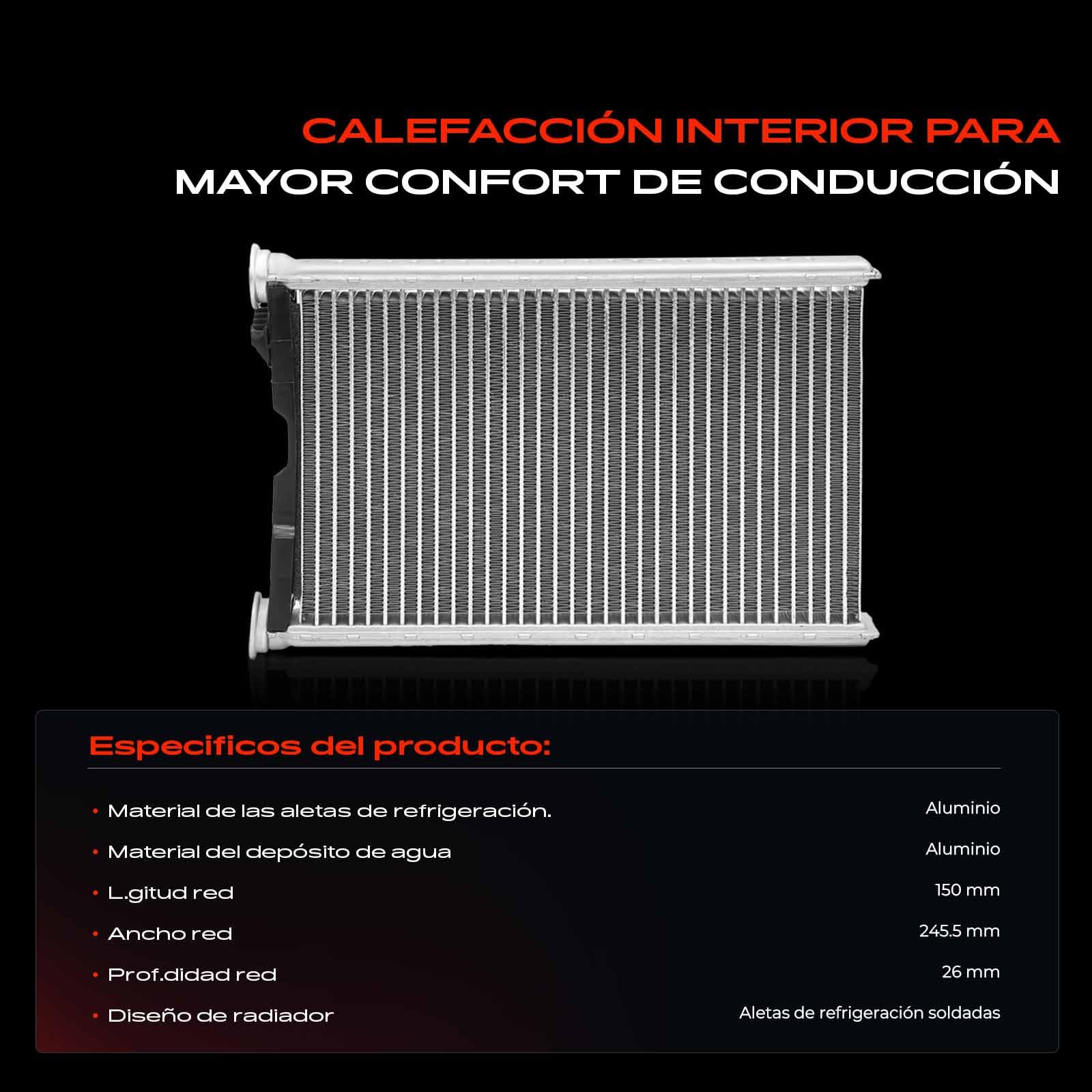 Frankberg Intercambiador de calor para calefacción interior volante a la | Compatible con: Serie 1 Convertible E88, Serie 1 E81, X4 F26, Serie 3 Coupé E92, Serie 3 Touring E91, X1 E84