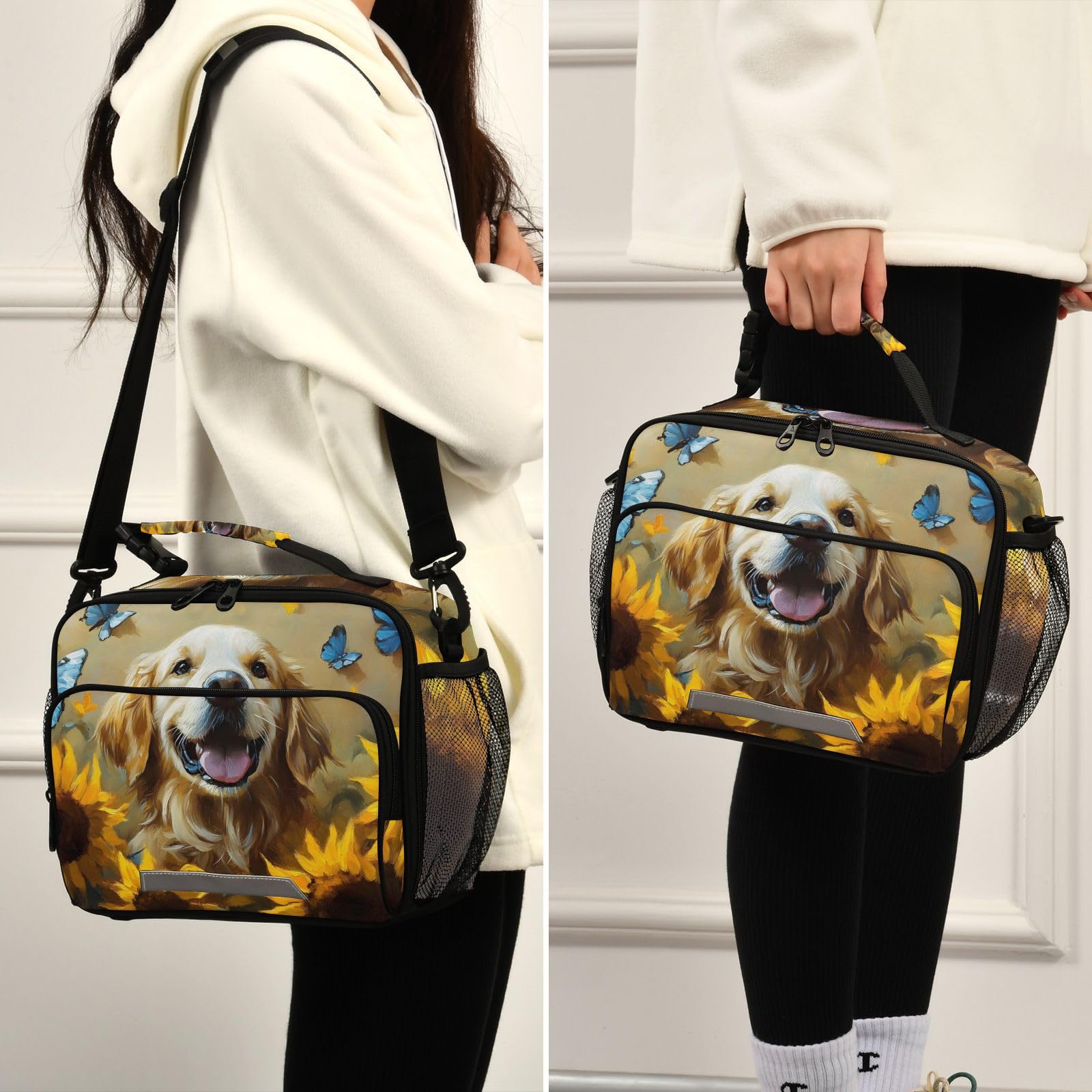 Amazon.com: XYMZR Insulated Lunch Box Golden Retriever Dog Cute