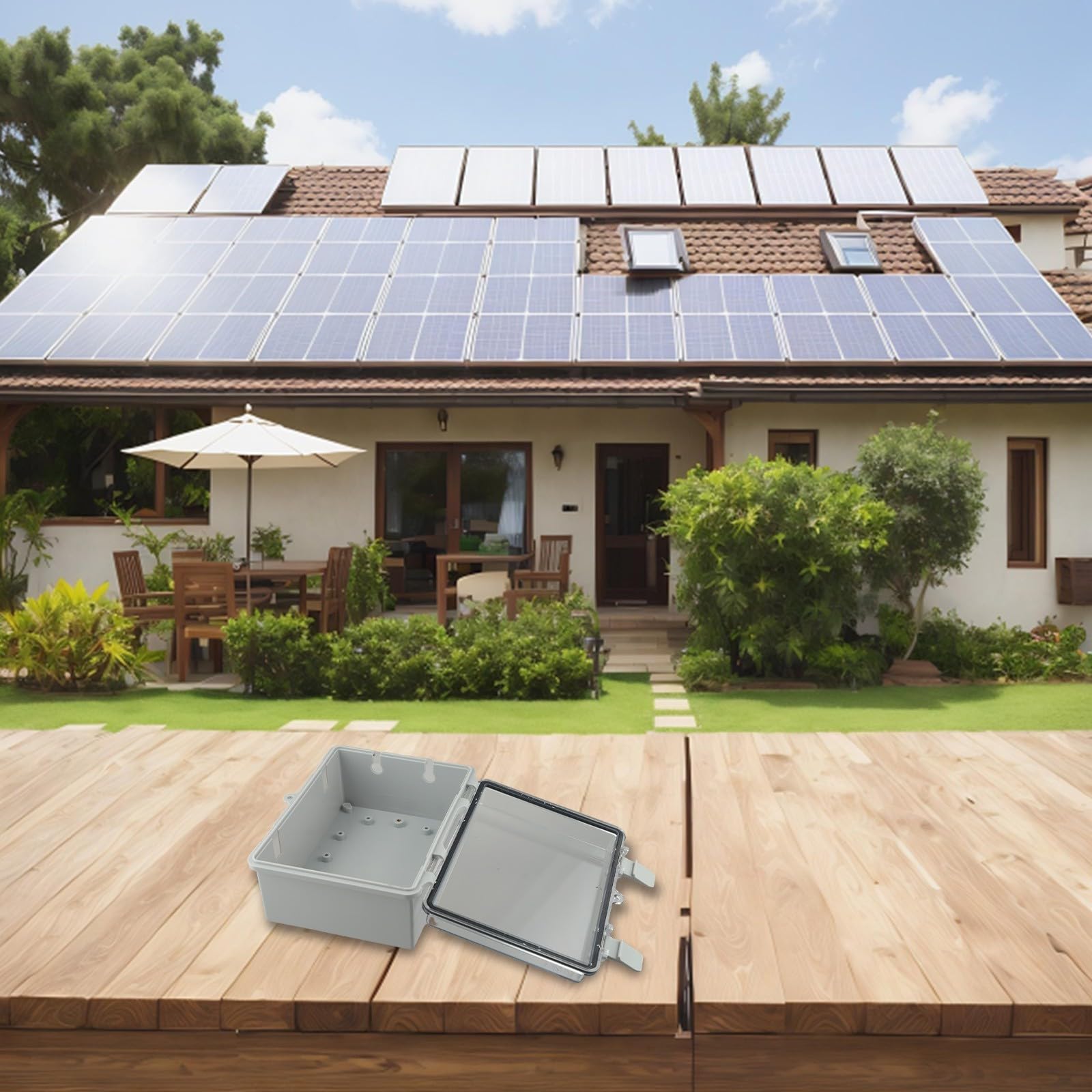 Cubierta protectora de enchufe, caja prueba exterior impermeable for exteriores, toma eléctrica pared resistente a la intemperie, alimentación conmutada