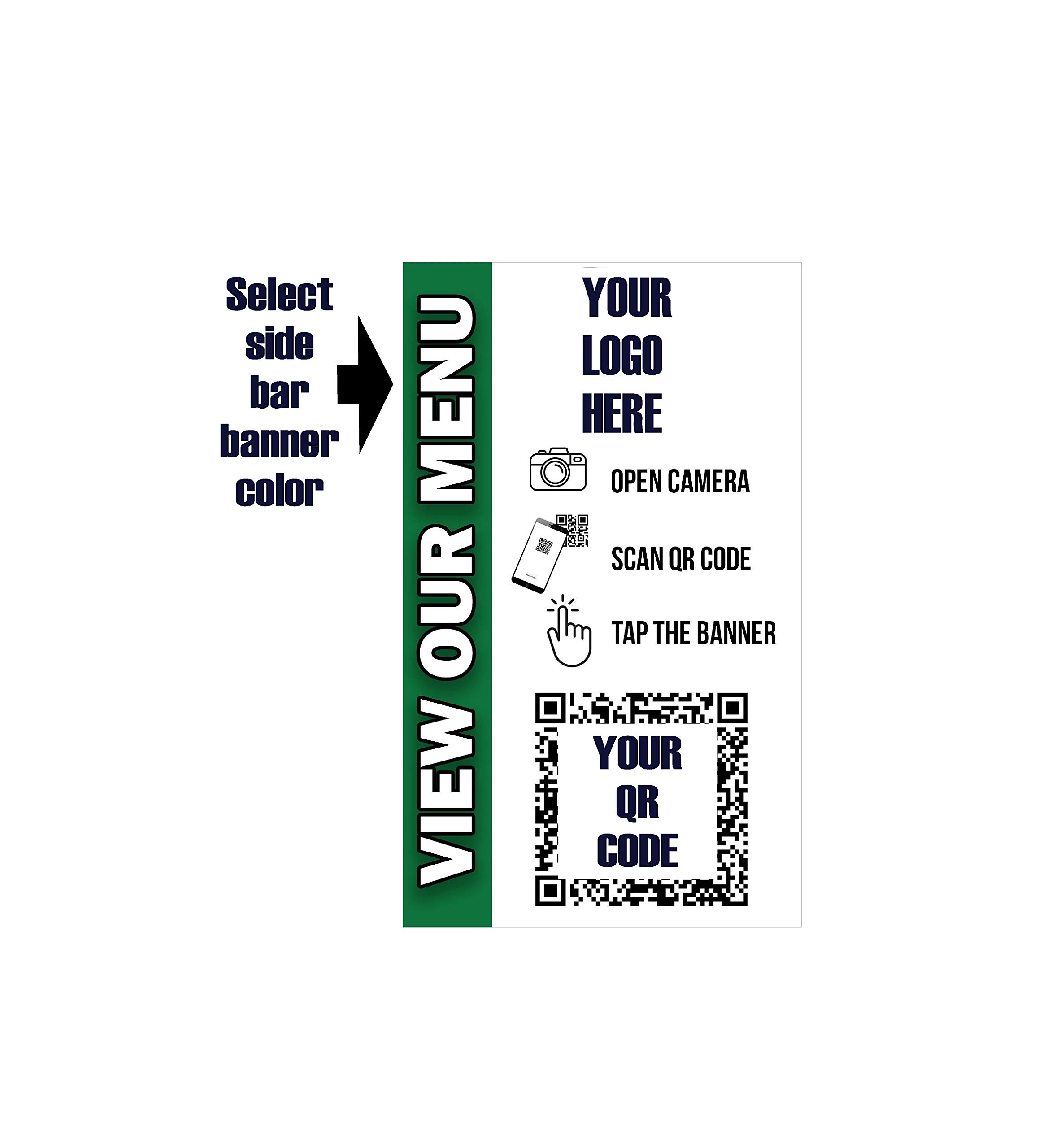 Amazon.com: Touchless Menu - QR Code and NFC Tag - View Menus Online -  Two-Sided Contactless Decal - Perfect for Storefront Window, Table,  Drive-Thru, Takeout and Pickup Locations (100 - 2" x