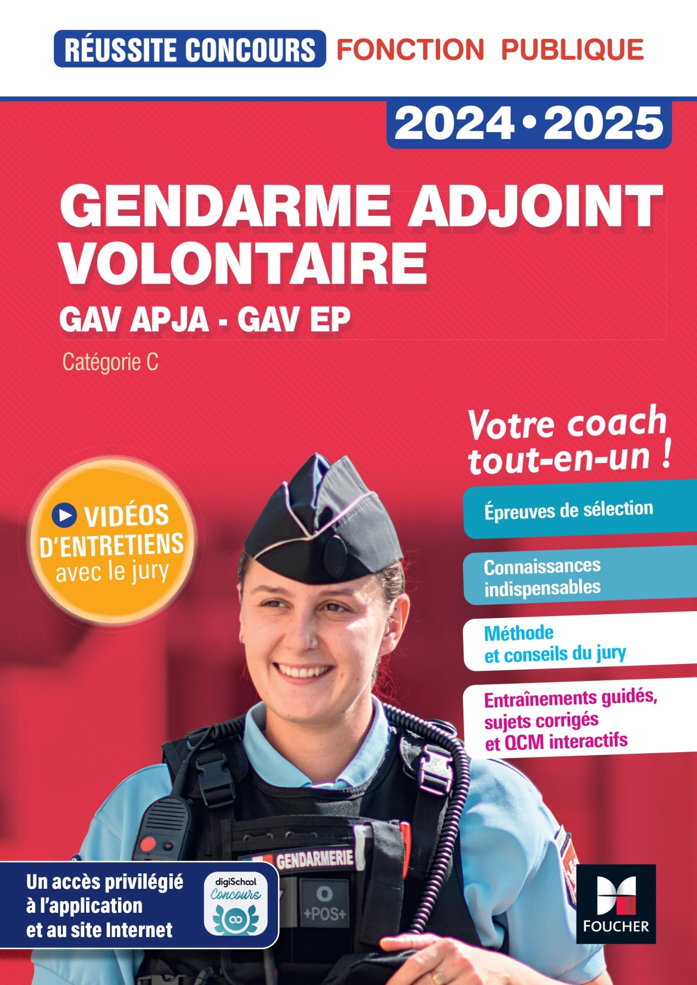 Réussite Concours - Gendarme adjoint volontaire - APJA et EP- 2024-2025 - Préparation complète: Catégorie C