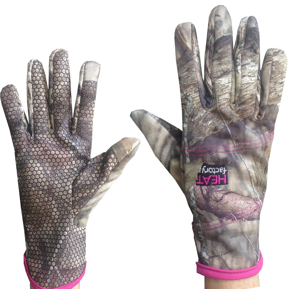 Heat Factory Women's Lightweight Fleece Gloves with Touchscreen Finger Tips and Hand Warmer Pockets