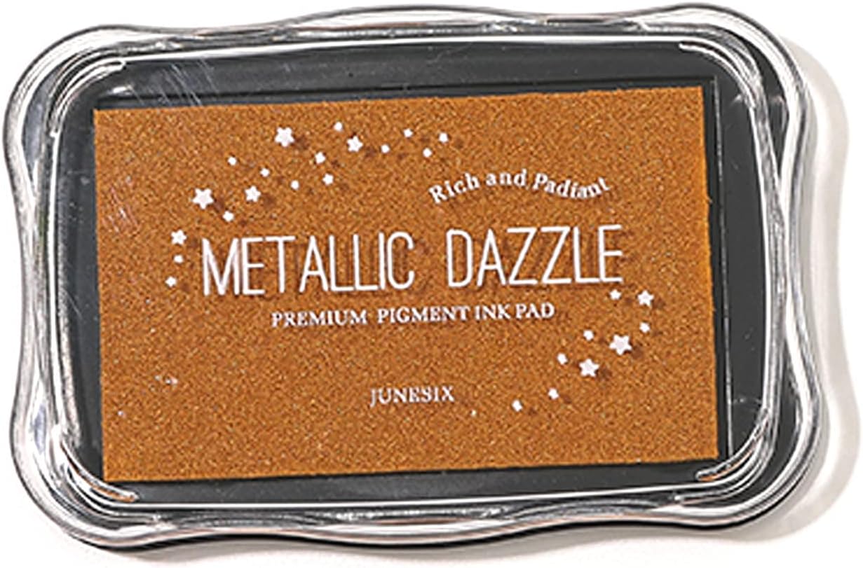 Metallic Ink Pads for Rubber Stamps, Washable Stamp Ink Pad, Ink Pads for Stamping