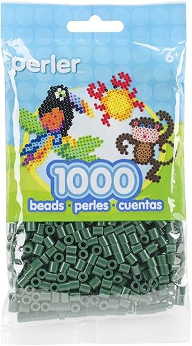 Perler Cuentas fusibles para manualidades, 1000 piezas, Evergreen