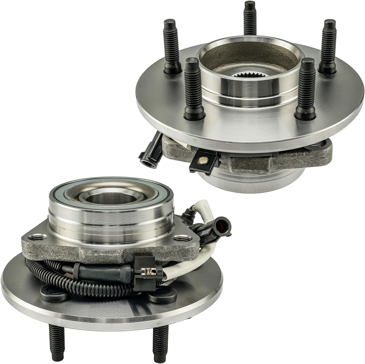 KAX 515010 2PCS Front Wheel Hub Bearing Compatible with Ford F-150 1997-2000,W/ABS 5 Lugs Wheel Bearing and Hub Assembly