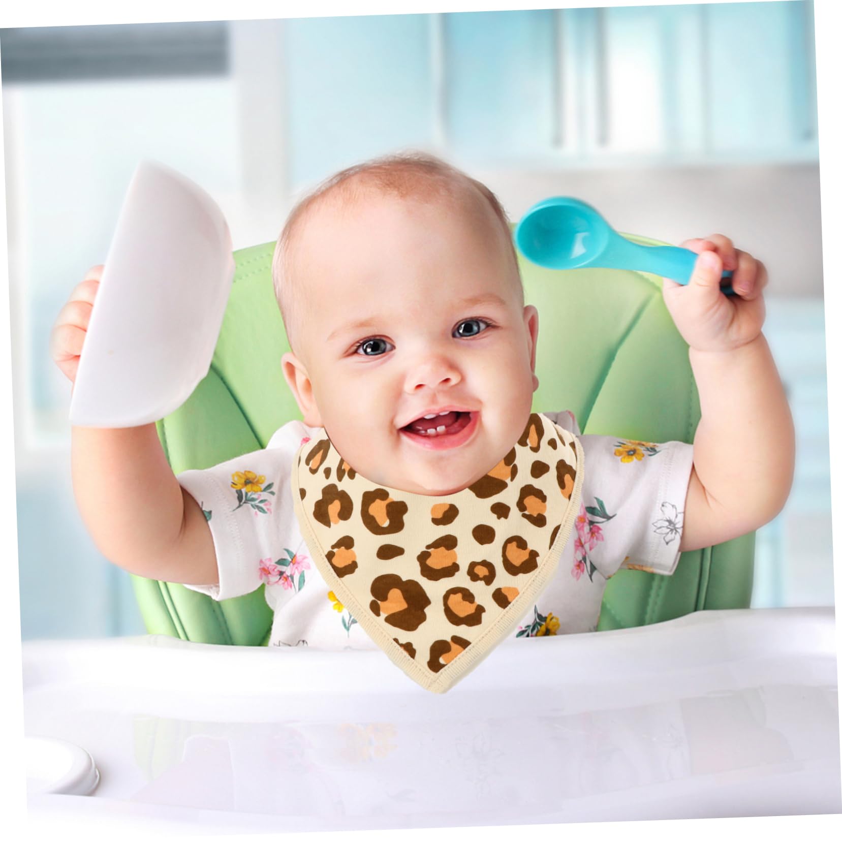 ibasenice 9piezas Baberos Ajustables Para Bebés Toallas De Saliva Impermeables Para Recién Nacidos Accesorio De Comida Diseño Estiloso