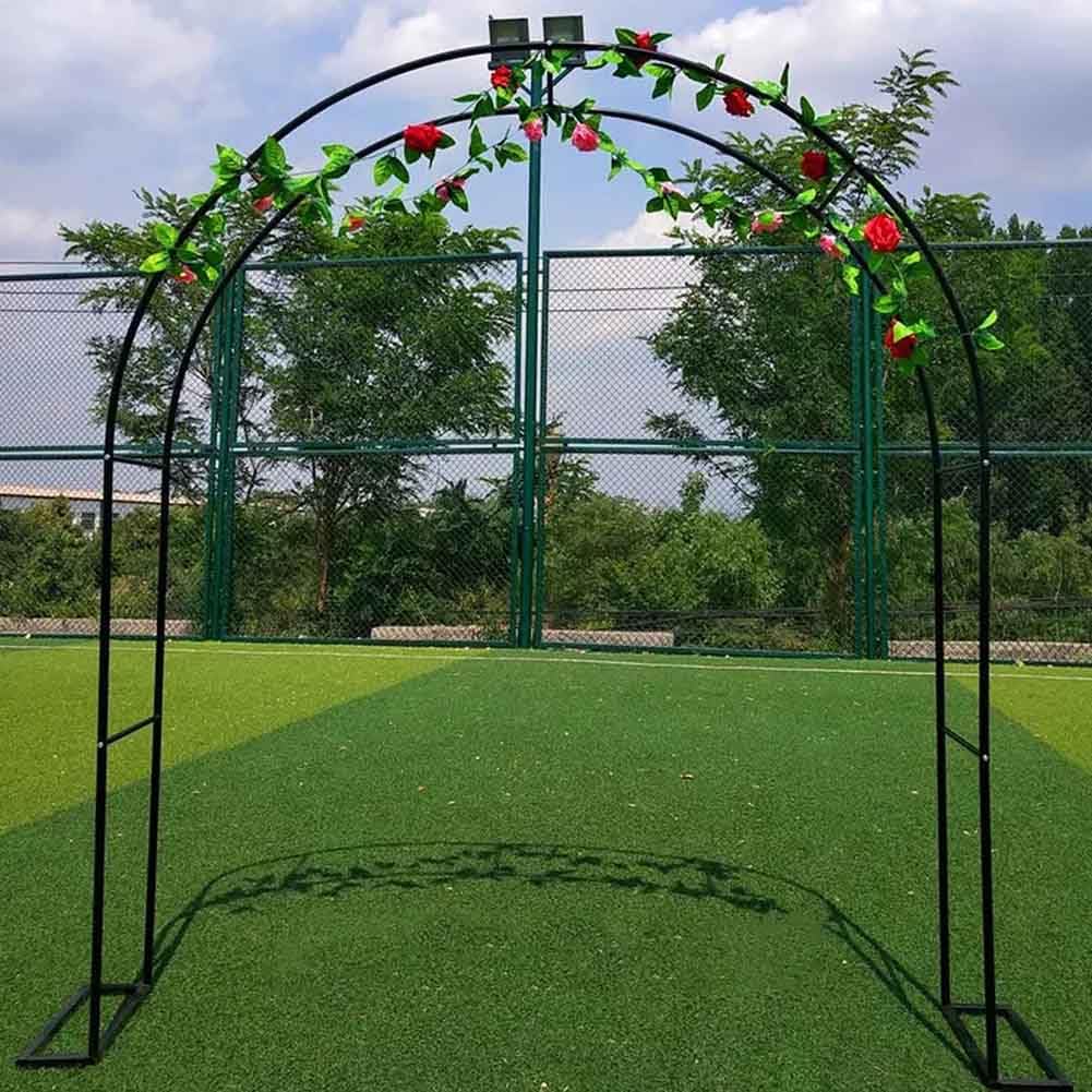 Grande arco da giardino in metallo per esterni, con telaio in acciaio, per piante rampicanti, resistente, supporto ad arco bianco, 1,2 m di larghezza x 2,2 m di altezza