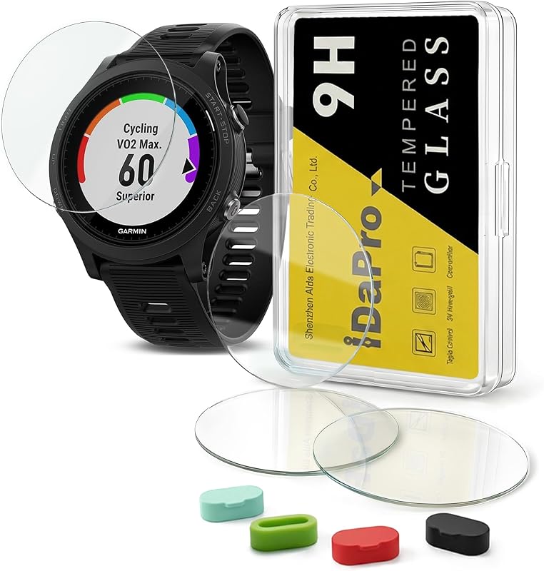 Película Protetora de Vidro Temperado 9H para Garmin Forerunner 935 iDaPro, Kit com 4 peças