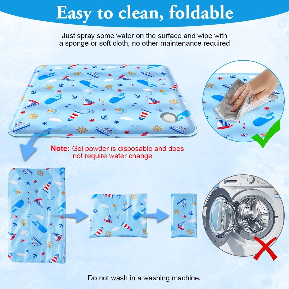 flintronic Dog Cooling Mat, 2 Pack Non-Toxic Gel Self Cooling Pad, Durable Anti-Scratch Pet Cool Mat in Hot Summer - Image 4