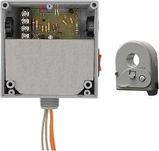 Functional Devices RIBXLSRF Current Switch and Relay Combination, 10 Amp SPST + Override, 10-30 Vac/dc Coil, Remote Solid Core, Fixed, 1.25-150 Amp, NEMA 1 Housing