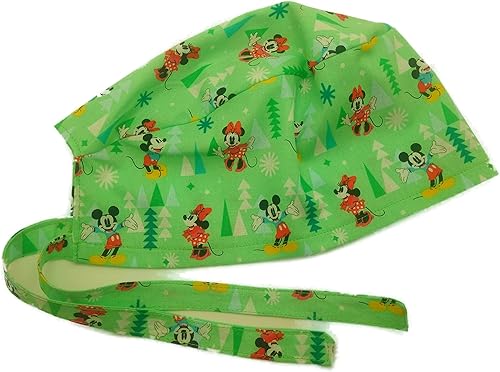 Gorro de tela de algodón con personajes de dibujos animados, diseño de árbol de Navidad, multicolor, Multi color
