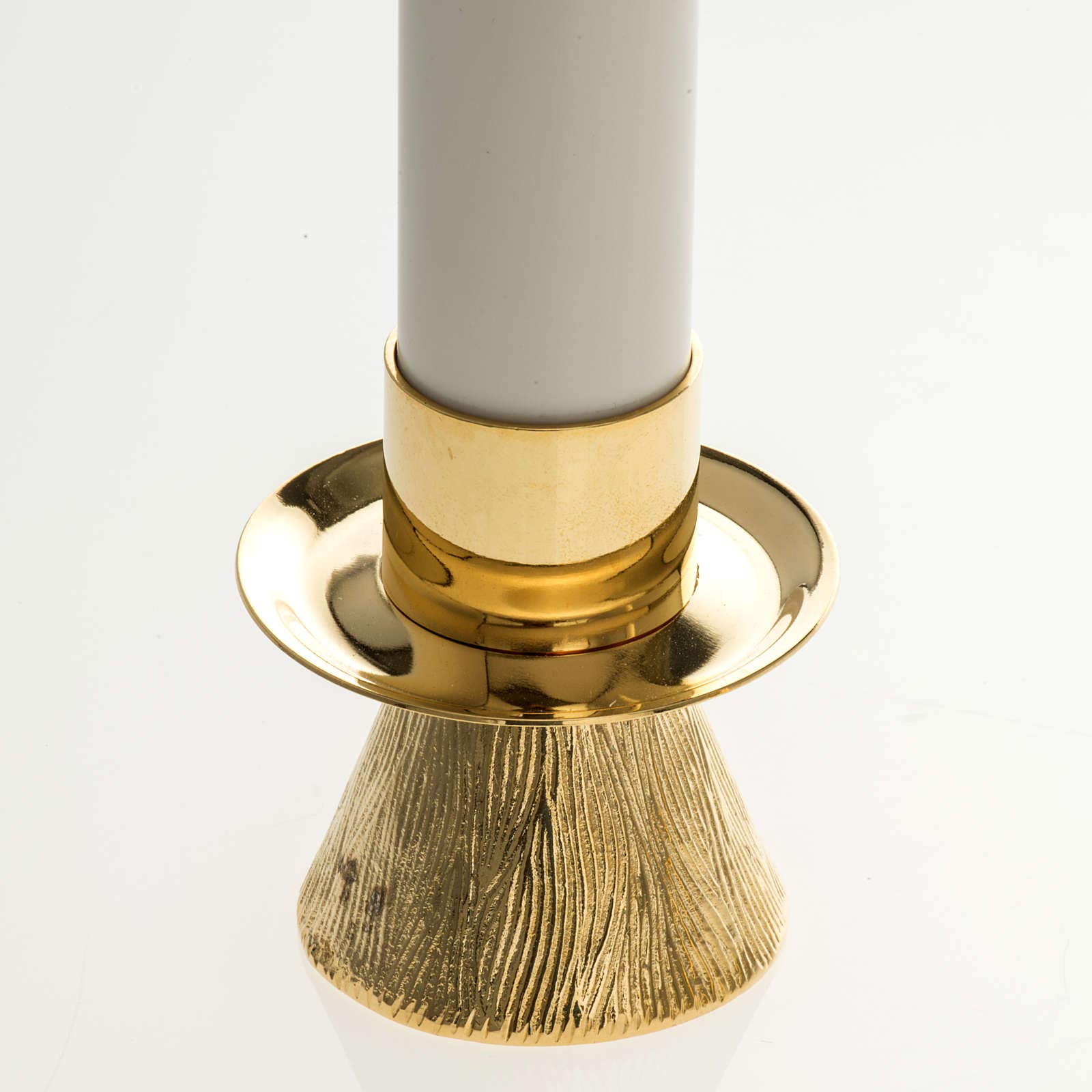 Candle Holders with Fake Candles, Cone Shaped