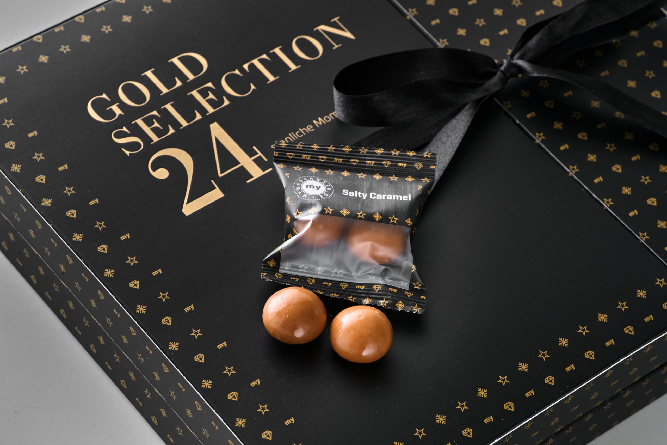 MYNASCHWERK.DE - Lakritz Adventskalender -320g - Gold Selection