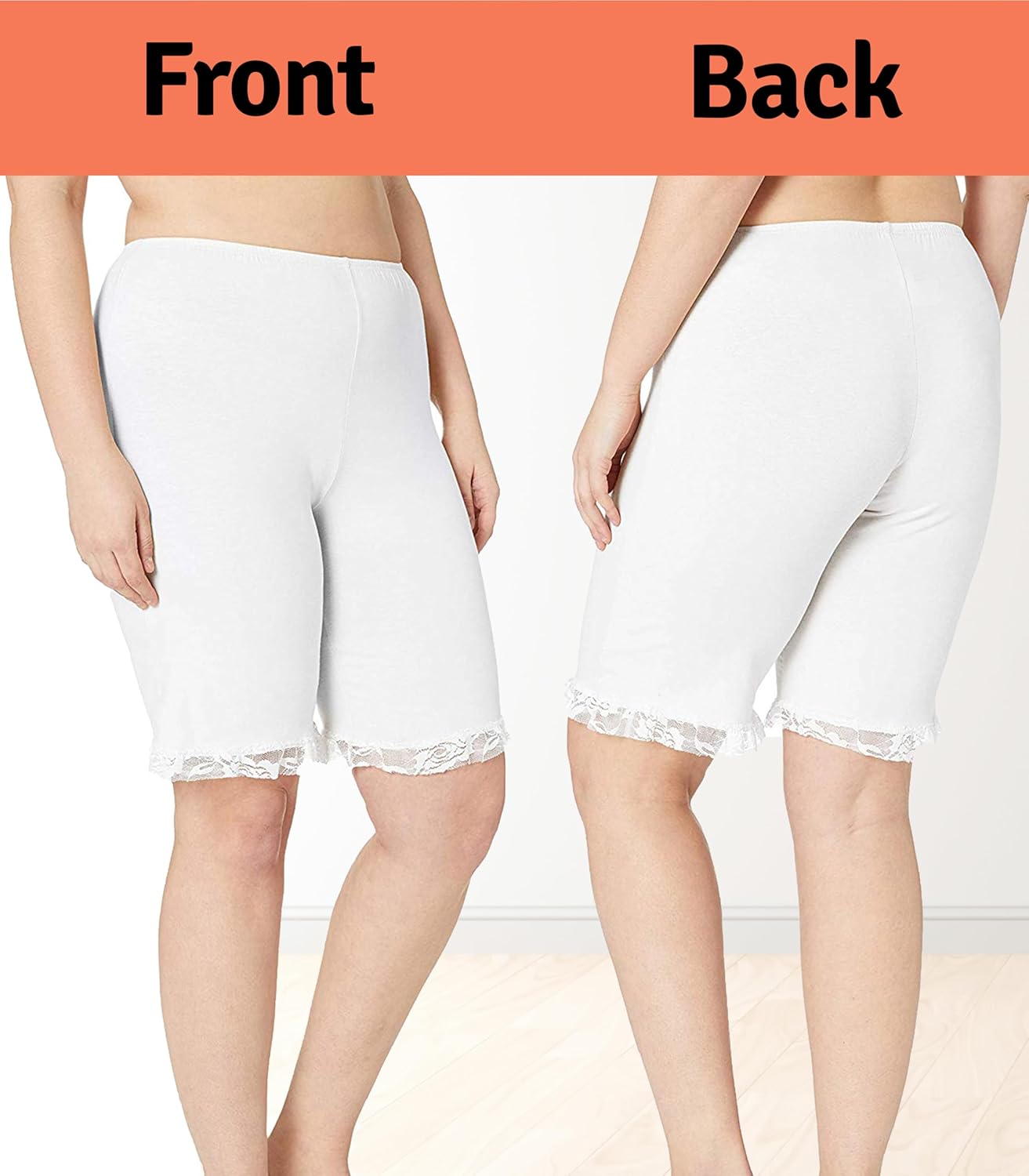 Women's Cotton 20" Pettipants Beige XL -3PK