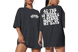 Start Your Engines: Women's Checkered Flag F1 Racing T-Shirt