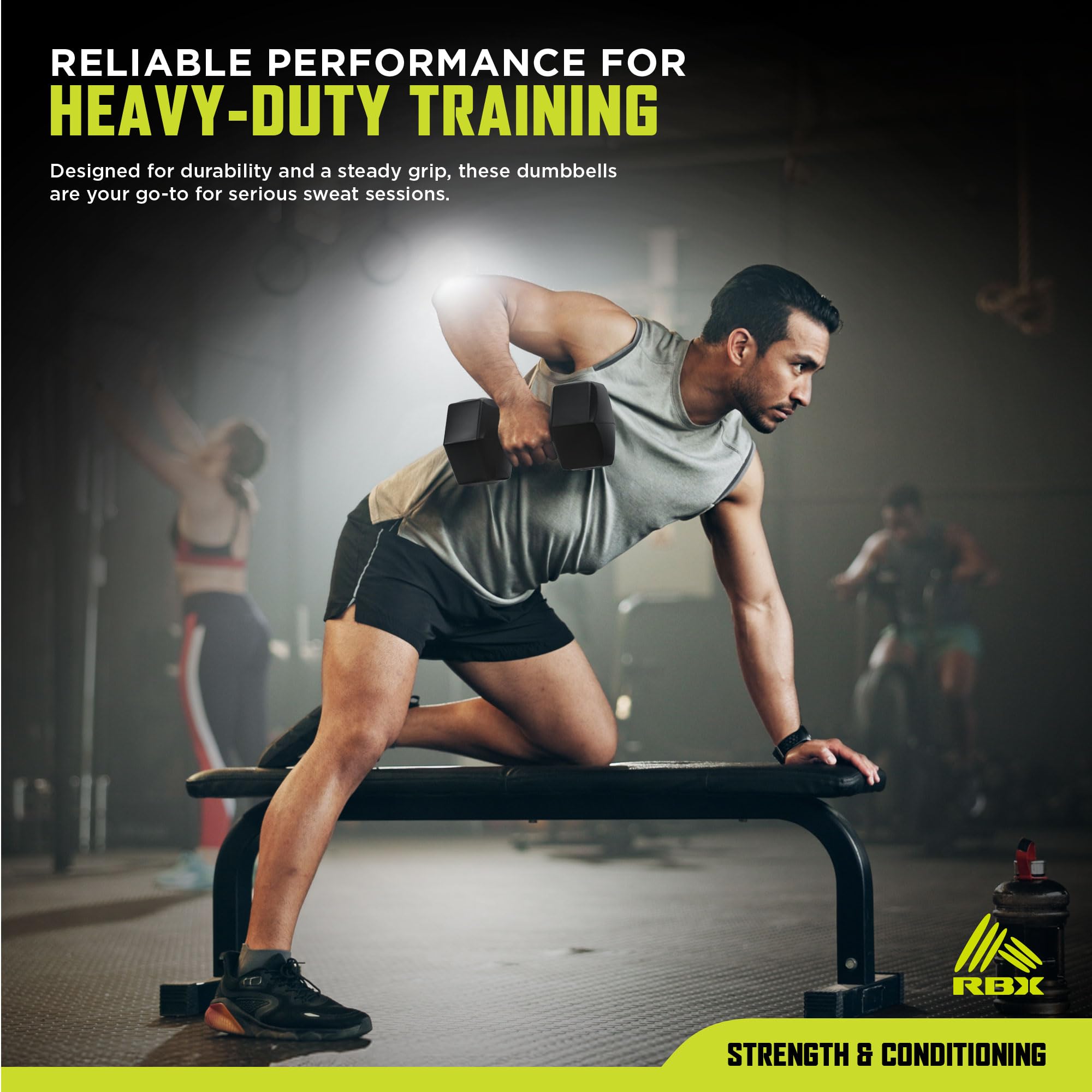 Rbx Exercise Snapklik.com : RBX 10LB Hexagonal Dumbbell Set, Anti-Roll Weights ...