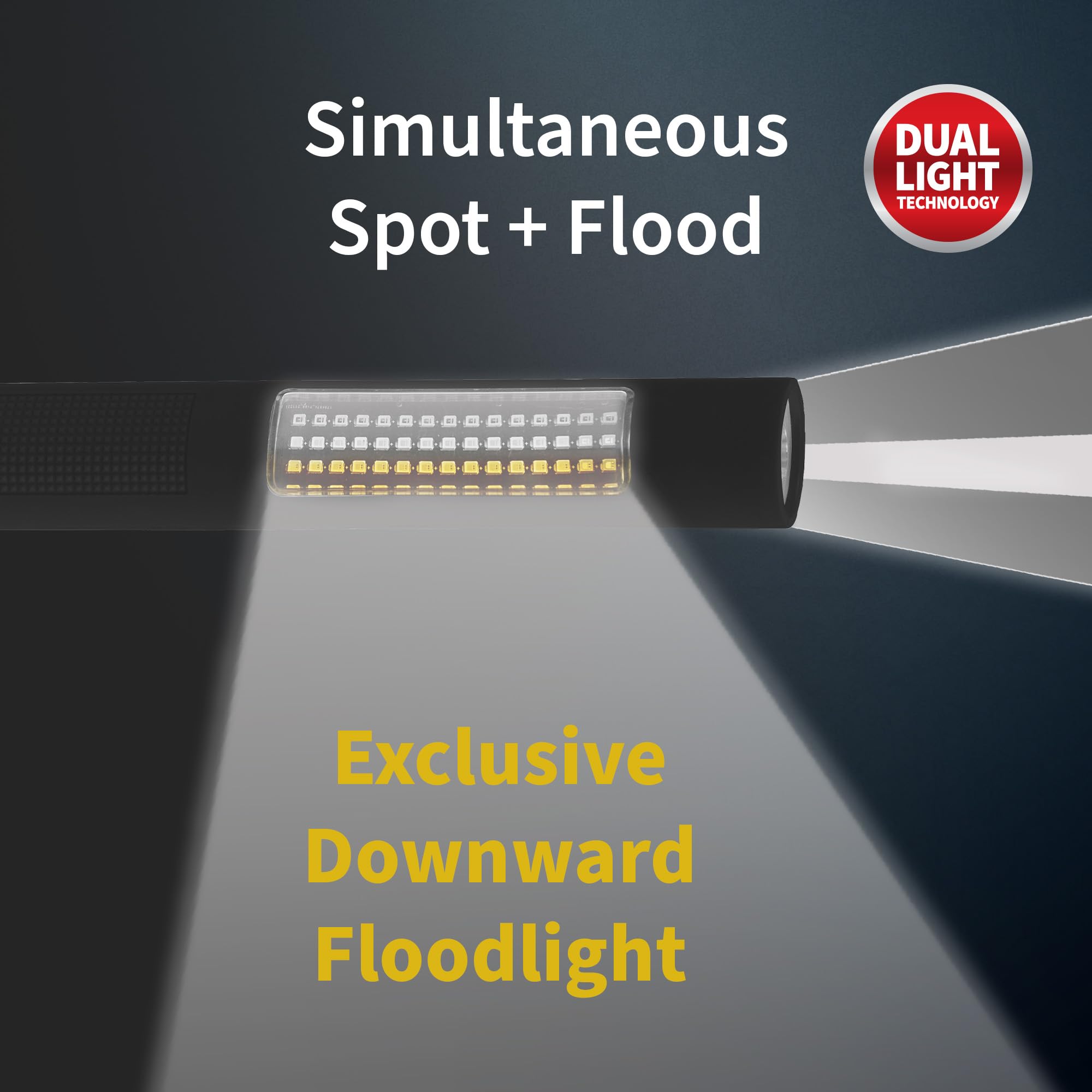 BAYCO NSP1174 NIGHTSTICK 2-In-1 Safety Lights セーフティライト NSP-1174 【トップ部：白色LED　側面：白色＋黄色：アンバー(590-600nm)LED / oyj0otl Nightstick NSP-1174 LED Safety Light & Flashlight - White & Amber