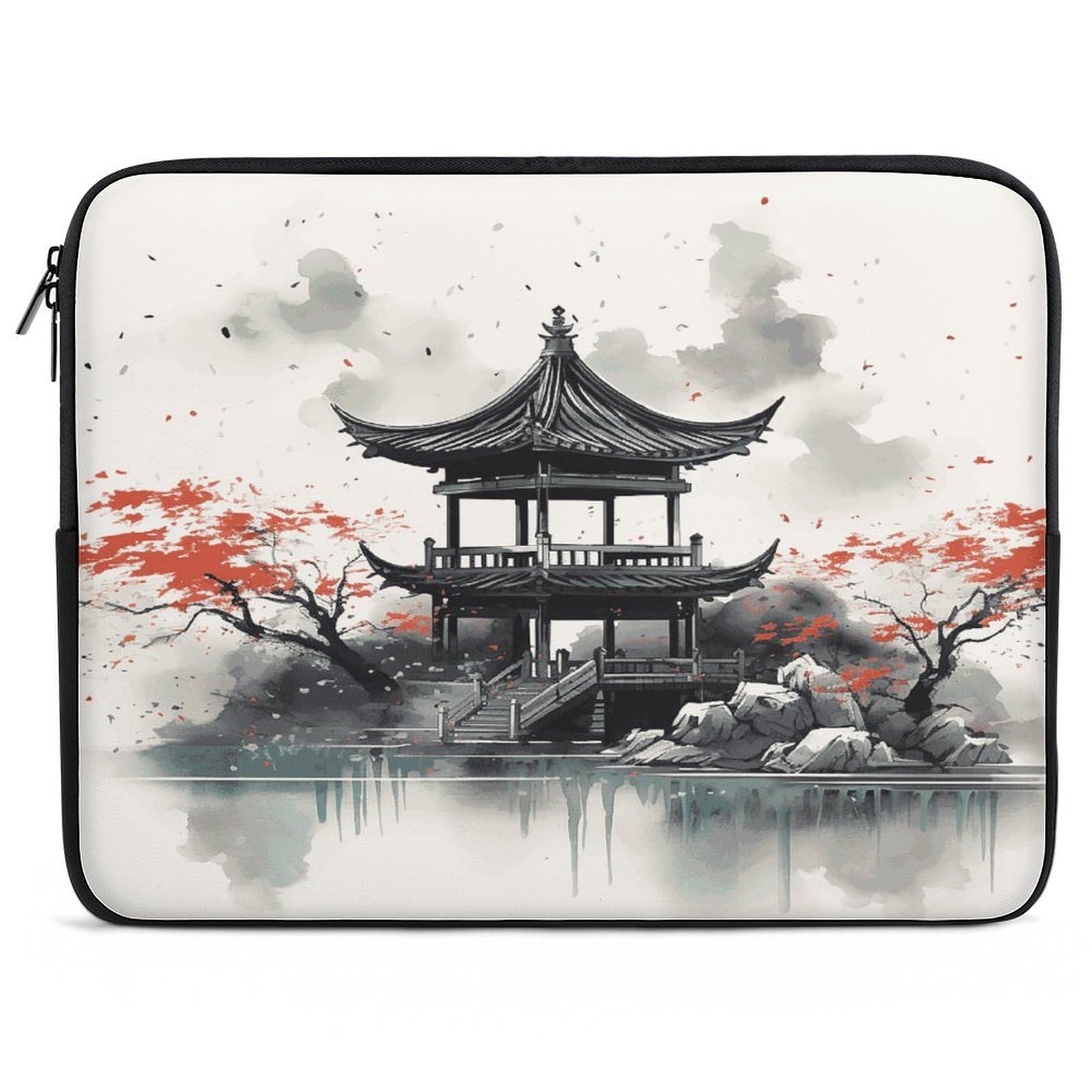 Funda protectora para portátil de 17 pulgadas impermeable unisex 8