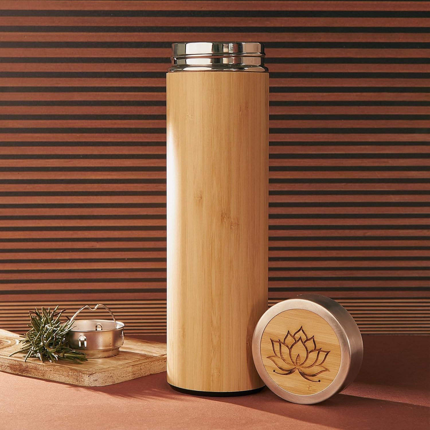 KENDRICK Personalized Bottle With Name Engraved,Customized Gift Single Wall Steel Bottle,Personalized Water Birthday For Men And Women, Corporate Gifts Employees Printed (Wooden Bottle450 Ml) (B0D6RVPDCV) Amazon Price History, Amazon Price Tracker