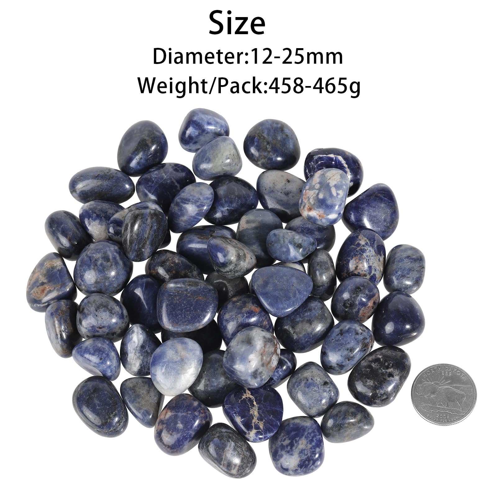 Nupuyai 1lb Sodalite Crystal Stone Set - Image 2