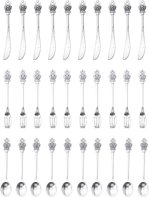 30 Pcs Spoon Knife Fork Charms Vintage Metal 5.9x1.1 cm