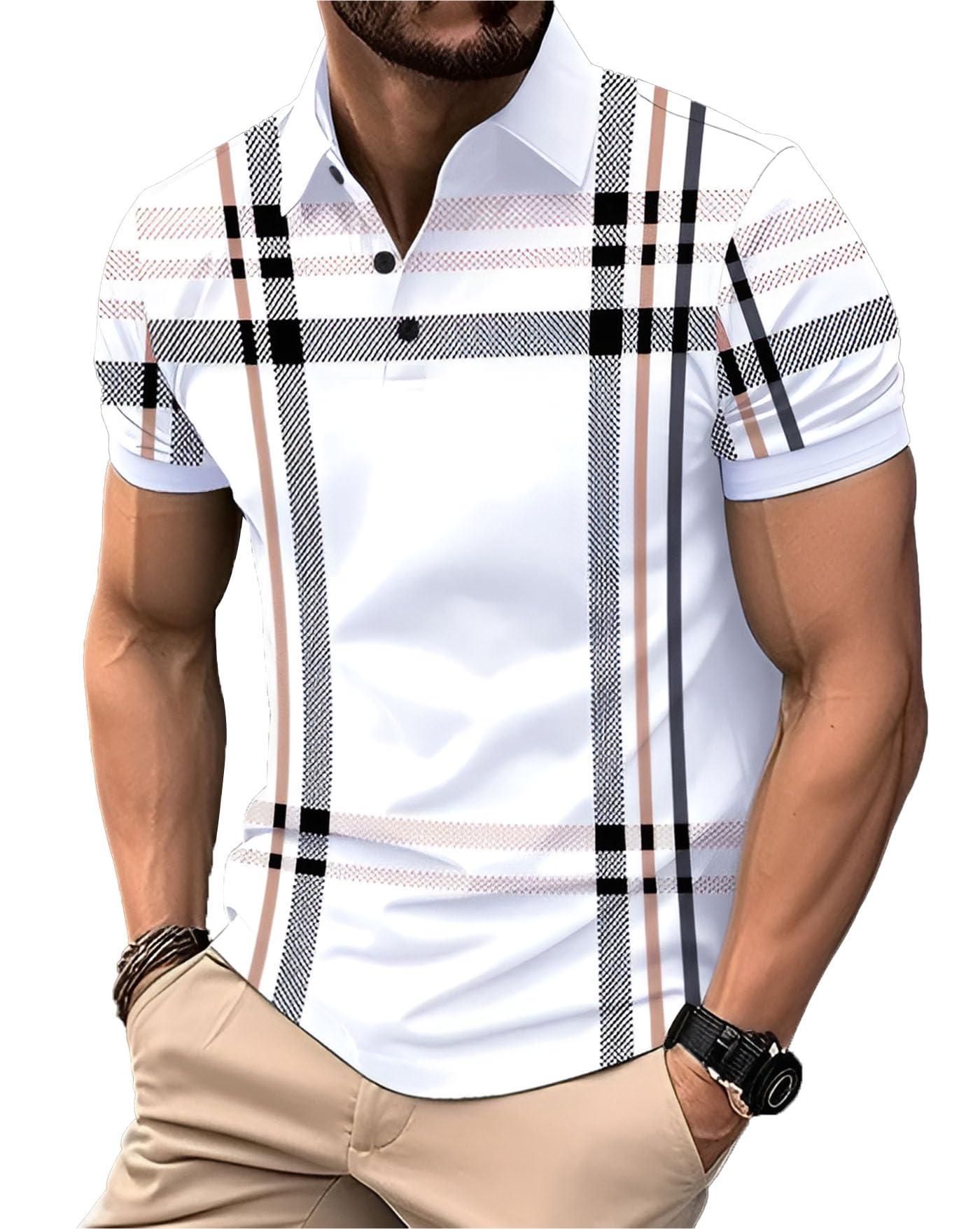 ausk Men Polo Half Sleeve T-Shirt-picture-18