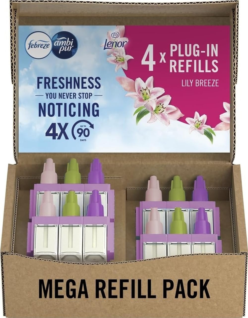 Febreze 3Volution Air Freshener Plug-in Refill Lily Breeze 4x20ML