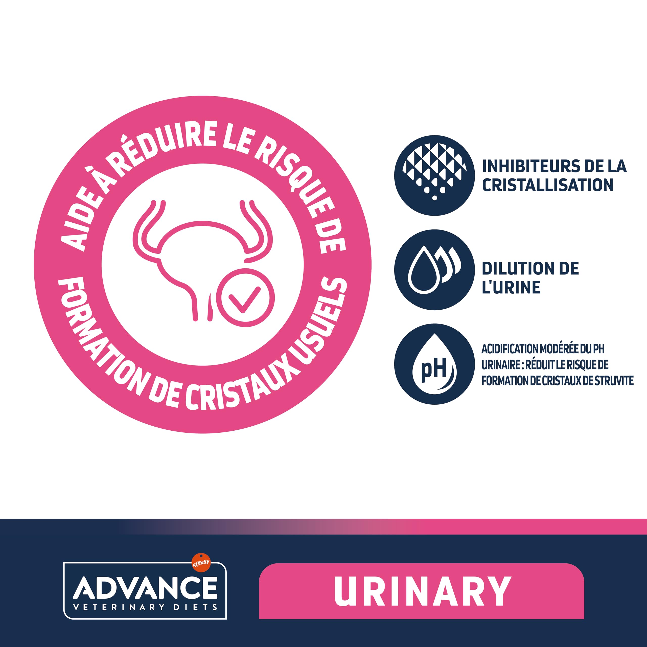 Advance Veterinary Diets Urinary - Croquettes pour Chats pour la Protection de l'appareil urinaire - 3kg