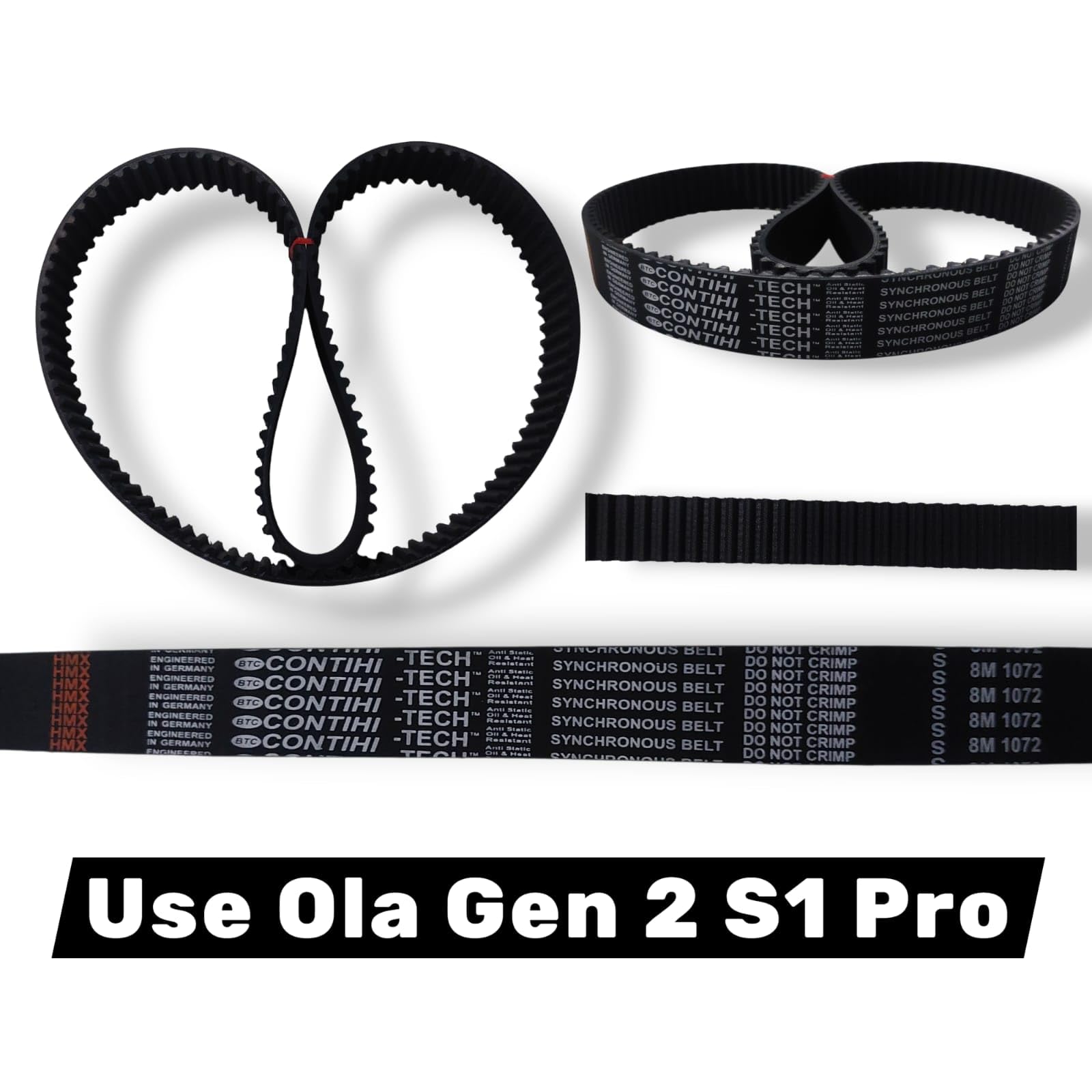 Ola S1 Pro Generation 2 CONTIHI-TECH GERMANY SYNCHRONOUS BELT, Part No. HTD 8M 1072, Generation 2 Replacement Part Compatible With S1 Pro Model. (1) - Image 2 thumbnail