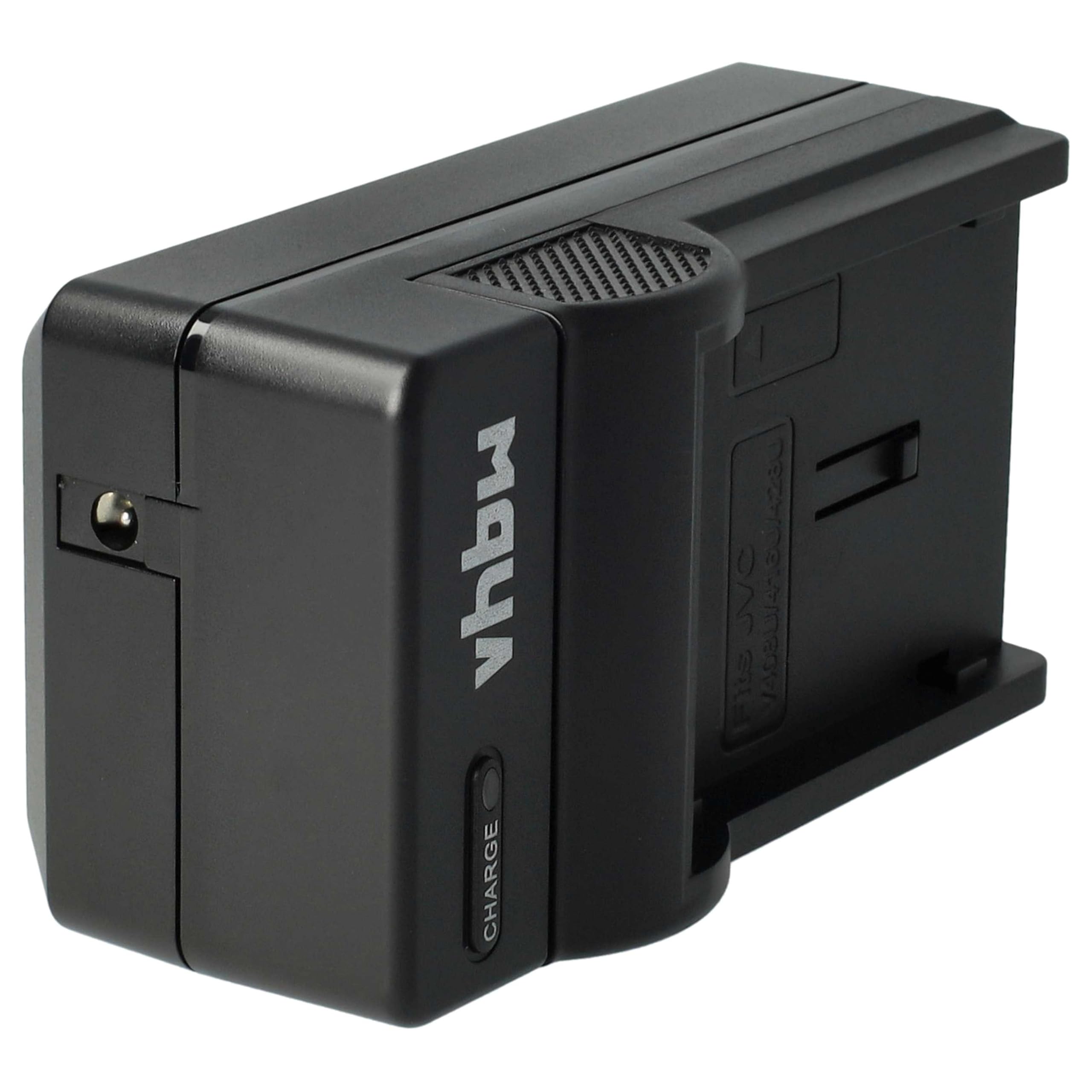 Vhbw Caricabatterie Compatibile Per JVC BN-V408 E BN-V408U – Stazione Di Ricarica Con Cavo Auto E Spia LED, Input 220V E 12V