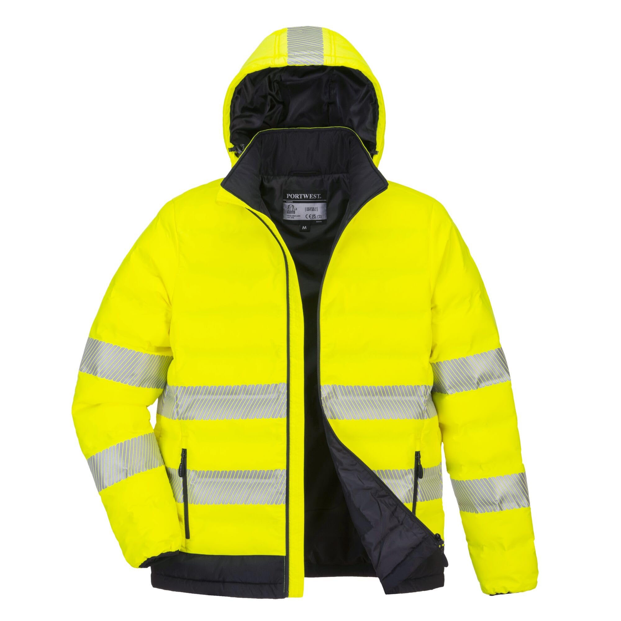 Portwest - Doudoune chauffante par ultrasons Haute visibilité Taille:L