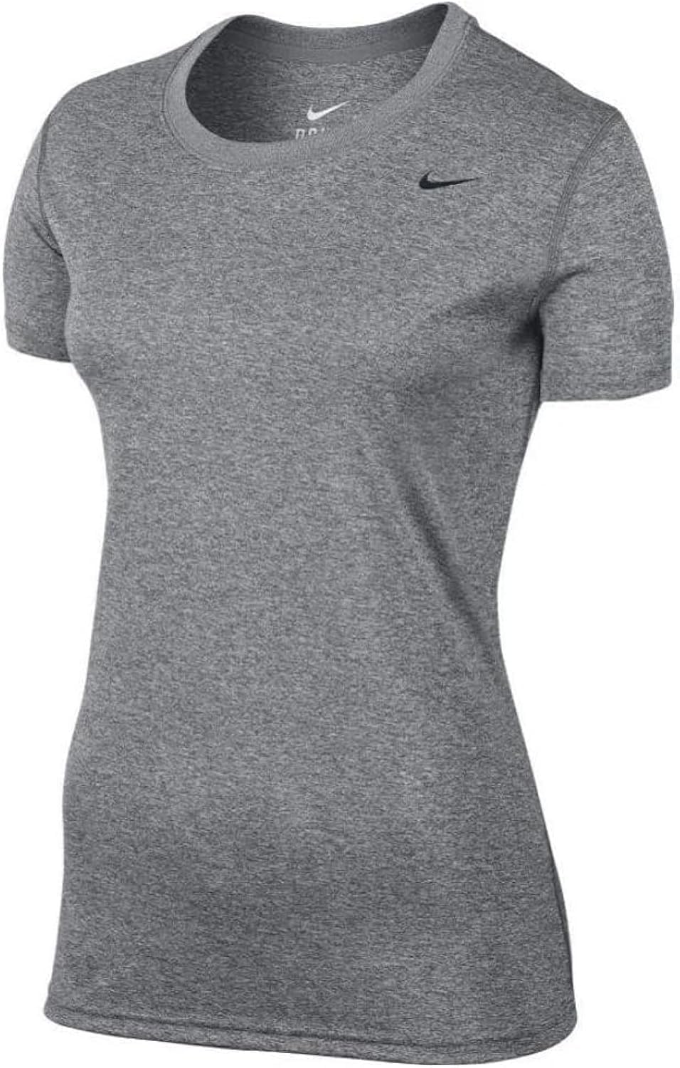 NikeWomens Legend Short Sleeve Crew T-Shirt (as1, Alpha, s, Regular, Regular, Carbon Heather)