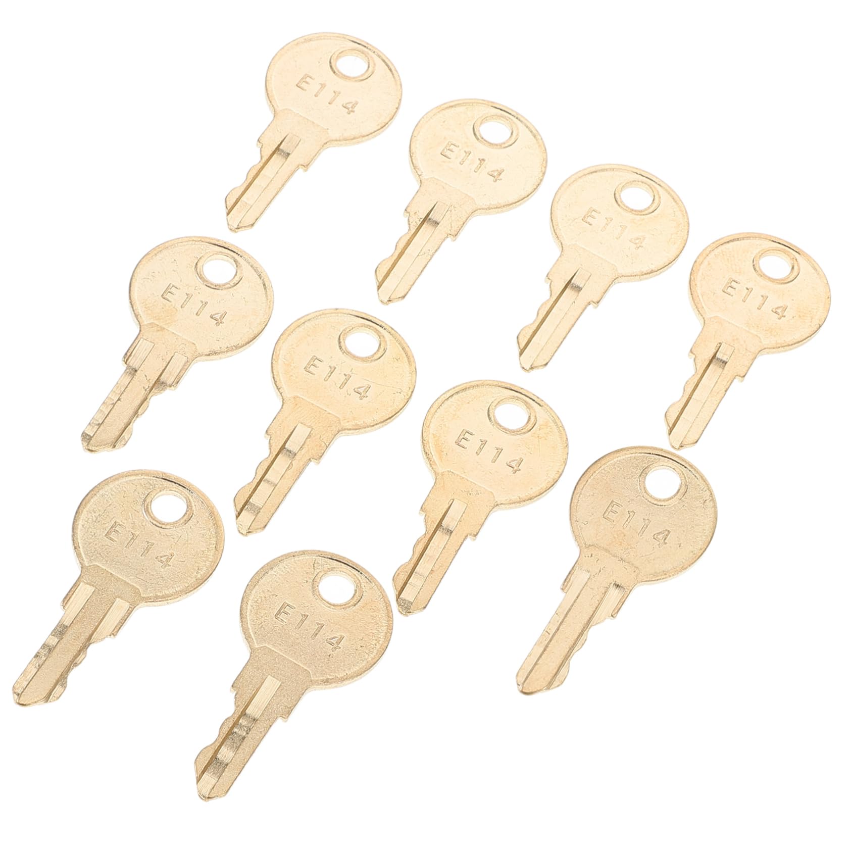 KICHOUSE 10-Pack Toilet Paper Dispenser Keys E114 Replacement Keys for Toilet Tissue Box Locks