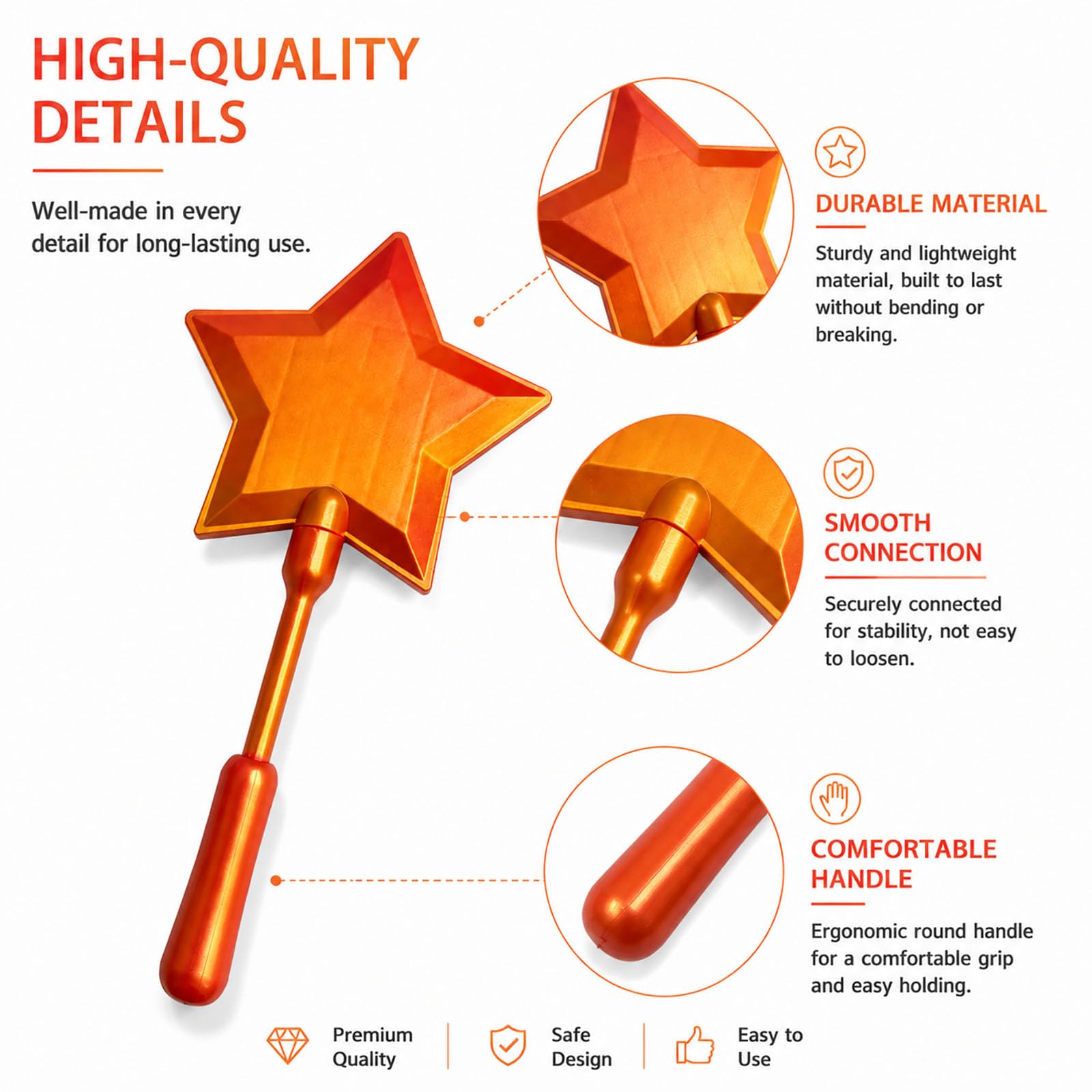 LMSAWK Credit Card Wand, 3D Printed Star Magic Wands with Hidden Slot, Tap to Pay - Image 3