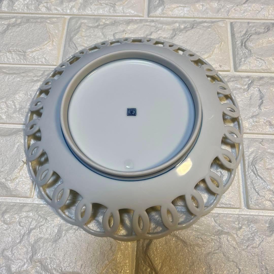 茶道具 乾山写 雪笹 菓子鉢 浅見安兵衛 共箱 大正 昭和 陶芸 京焼