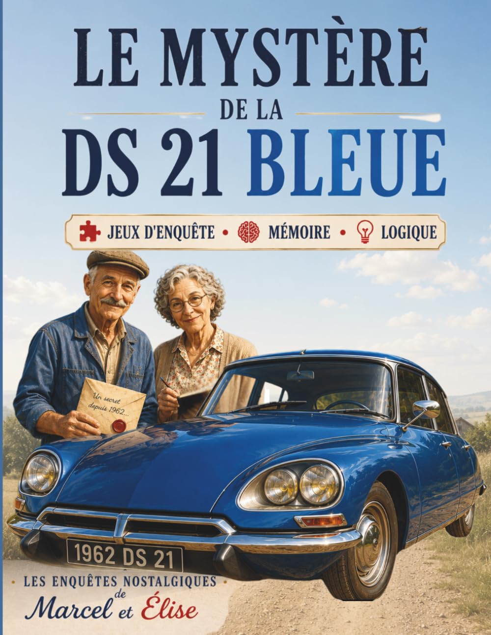 Le Mystère de la DS 21 Bleue: Roman-jeu d'enquête pour seniors – Logique, mémoire, énigmes et indices sur la piste d'une mystérieuse voiture de collection