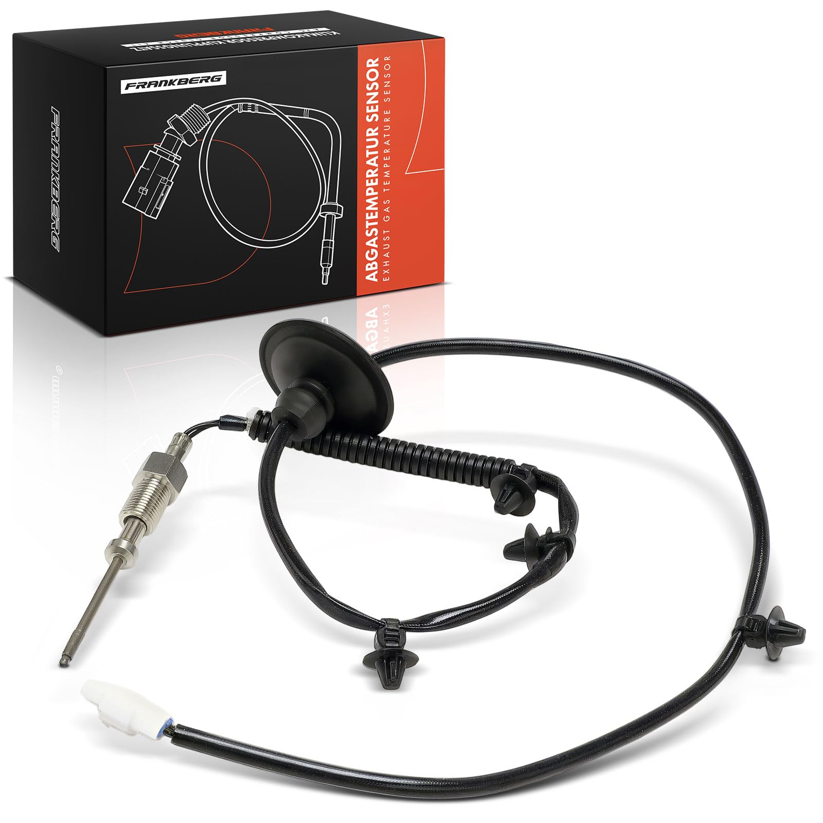 Frankberg Sensor de temperatura de gases de escape 2 Polos Compatible con Tucson JM Santa Fé I SM i30 FD Trajet FO Sonata V NF Replace# 3922127280