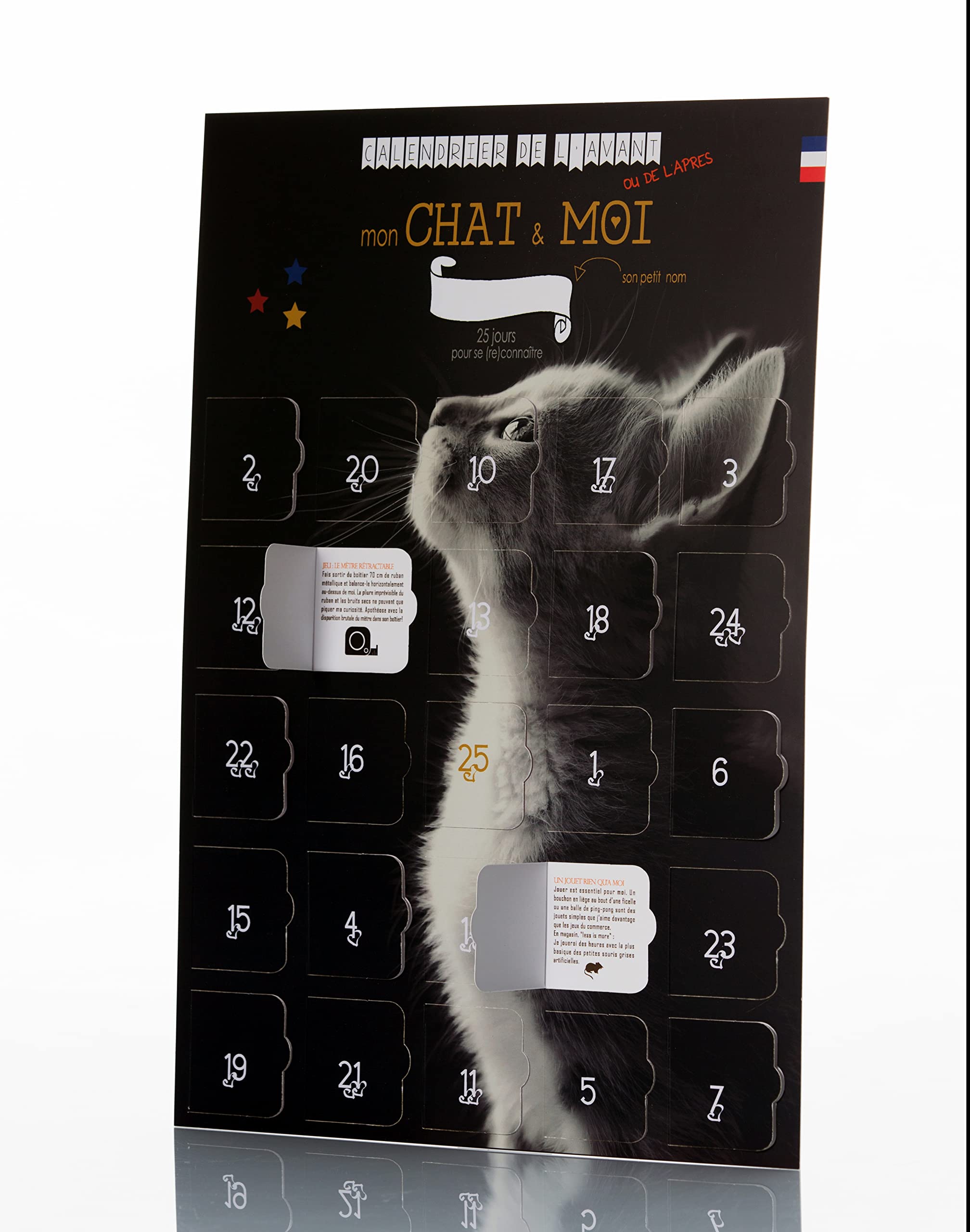 Calendrier De L'Avent 2025 Pour Chat - 24 Jouets Surprises, Jouets Interactifs, Cadeau Noël Pour Chat