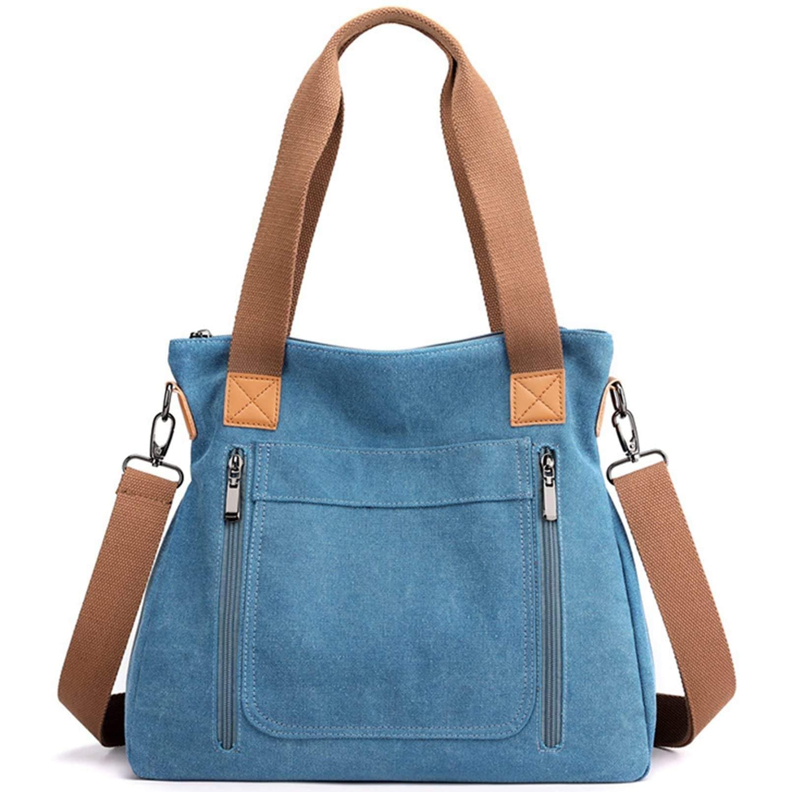 namchi Multi Pocket Crossbody Bags for Women Casual Work Shoulder Tote Purses Retro Top Handle Handbags-picture-10