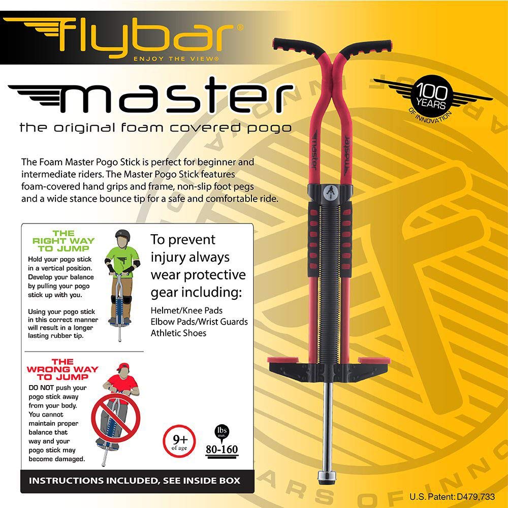 Flybar Flybar Master Pogo Stick for Kids Boys & Girls Ages 9 & Up, 80 to 160 ...